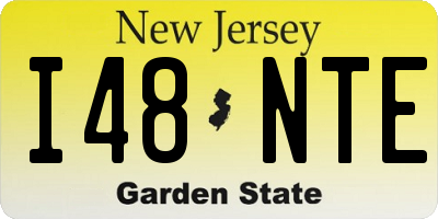 NJ license plate I48NTE