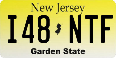 NJ license plate I48NTF