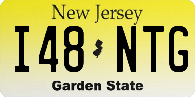 NJ license plate I48NTG