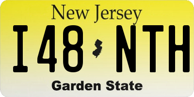 NJ license plate I48NTH