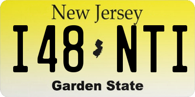 NJ license plate I48NTI