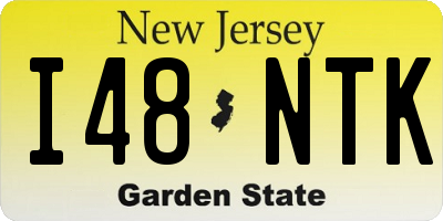 NJ license plate I48NTK