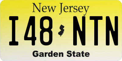 NJ license plate I48NTN