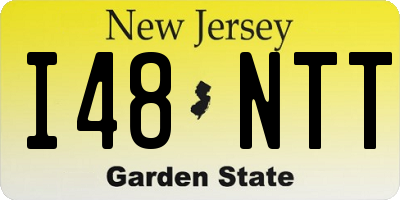 NJ license plate I48NTT