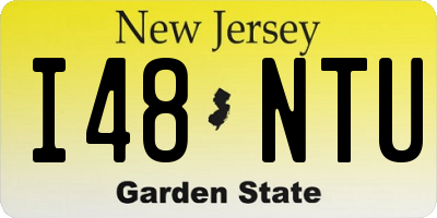 NJ license plate I48NTU