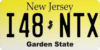 NJ license plate I48NTX