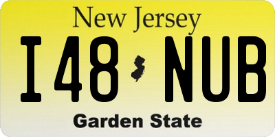 NJ license plate I48NUB