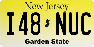 NJ license plate I48NUC