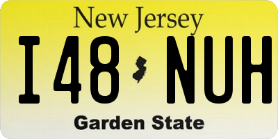 NJ license plate I48NUH