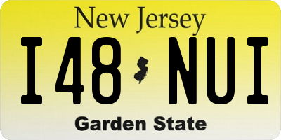 NJ license plate I48NUI