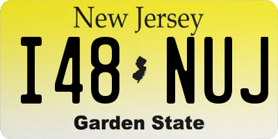 NJ license plate I48NUJ