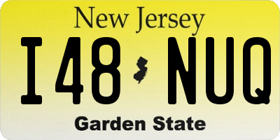 NJ license plate I48NUQ