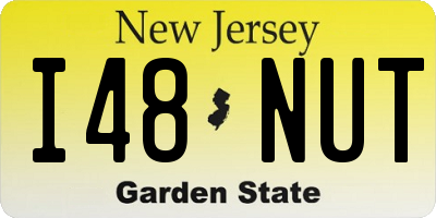 NJ license plate I48NUT