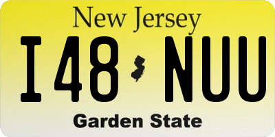 NJ license plate I48NUU