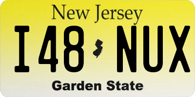 NJ license plate I48NUX
