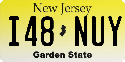 NJ license plate I48NUY