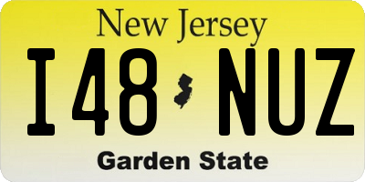 NJ license plate I48NUZ