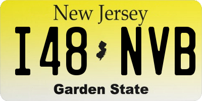 NJ license plate I48NVB