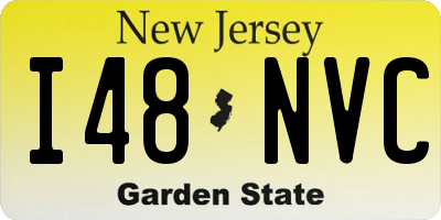 NJ license plate I48NVC