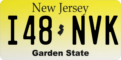 NJ license plate I48NVK