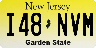 NJ license plate I48NVM