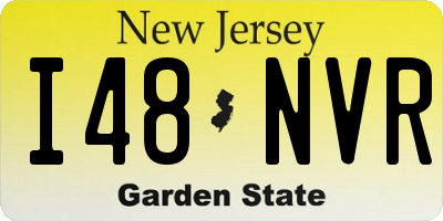 NJ license plate I48NVR