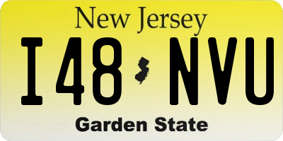 NJ license plate I48NVU