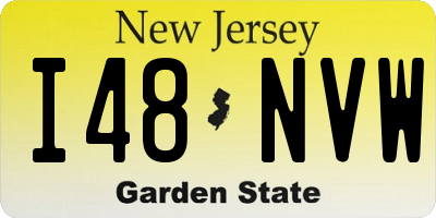NJ license plate I48NVW