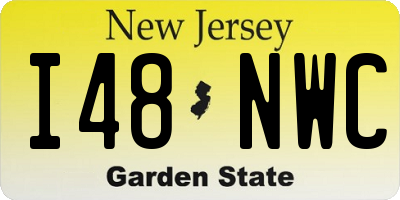 NJ license plate I48NWC