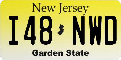 NJ license plate I48NWD