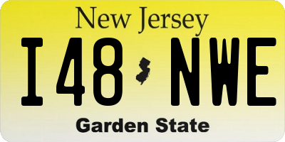 NJ license plate I48NWE