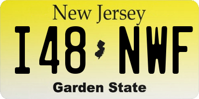 NJ license plate I48NWF