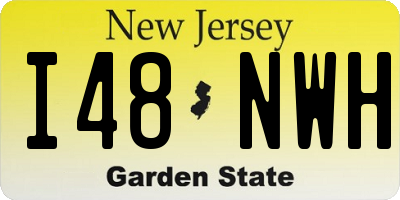 NJ license plate I48NWH