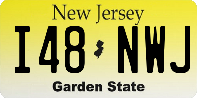 NJ license plate I48NWJ