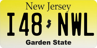 NJ license plate I48NWL
