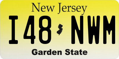 NJ license plate I48NWM