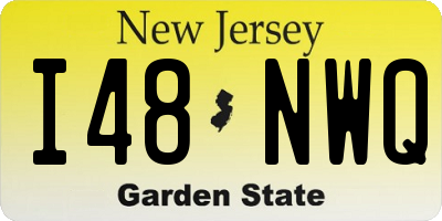 NJ license plate I48NWQ