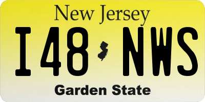 NJ license plate I48NWS