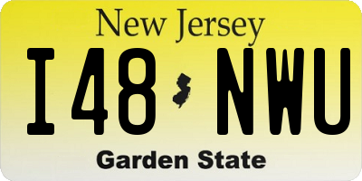 NJ license plate I48NWU