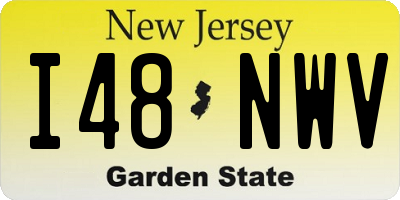 NJ license plate I48NWV