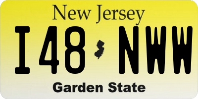 NJ license plate I48NWW