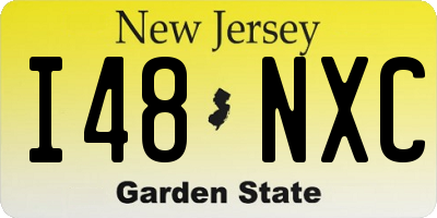 NJ license plate I48NXC