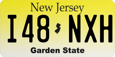 NJ license plate I48NXH