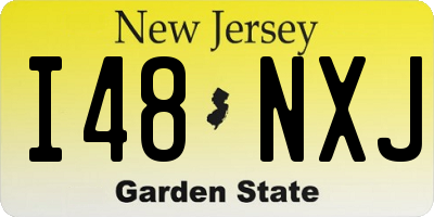 NJ license plate I48NXJ