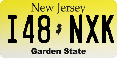 NJ license plate I48NXK