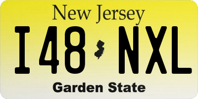 NJ license plate I48NXL