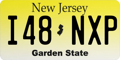 NJ license plate I48NXP