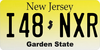 NJ license plate I48NXR