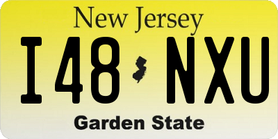 NJ license plate I48NXU