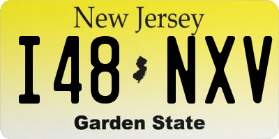 NJ license plate I48NXV